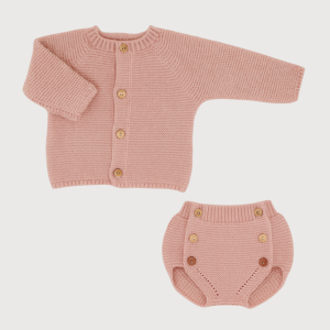 Conjunto punto ranita rosa Sardon