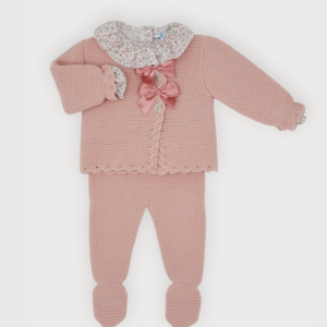 Conjunto punto Polaina liberty rosa Sardon