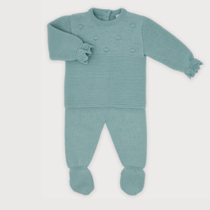 Conjunto punto Polaina Verde agua Sardon