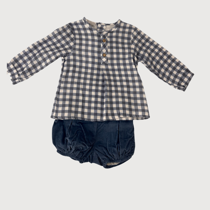 Conjunto Vichy pantalon Coco Acqua - Imagen 5