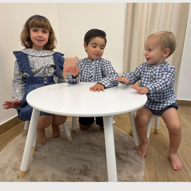 Conjunto Vichy bombacho Coco Acqua - Imagen 2