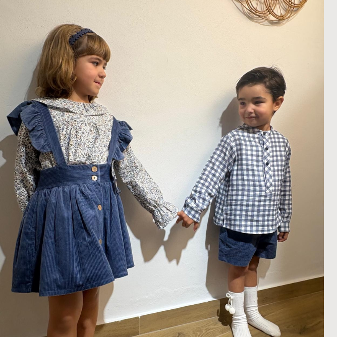 Conjunto Vichy pantalon Coco Acqua - Imagen 2