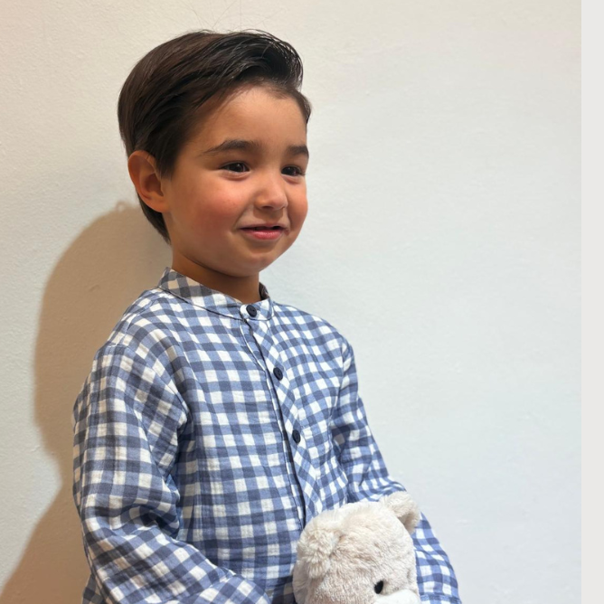 Conjunto Vichy pantalon Coco Acqua - Imagen 6